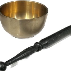 Brass singing bowl meditation ohm